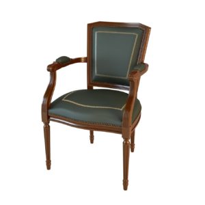 Кресло неподвижное с 4 опорами 01003 Art&Moble, натуральная кожа